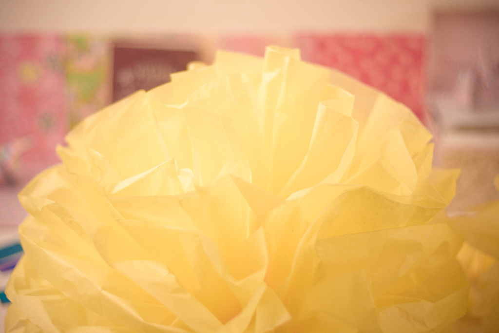 Paper pompoms