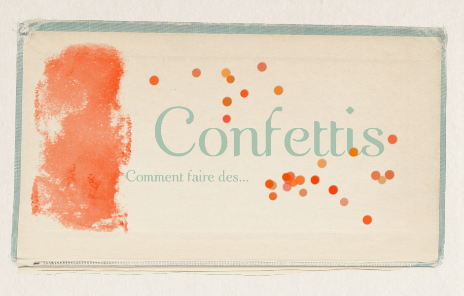 DIY- Des confettis avec Photoshop