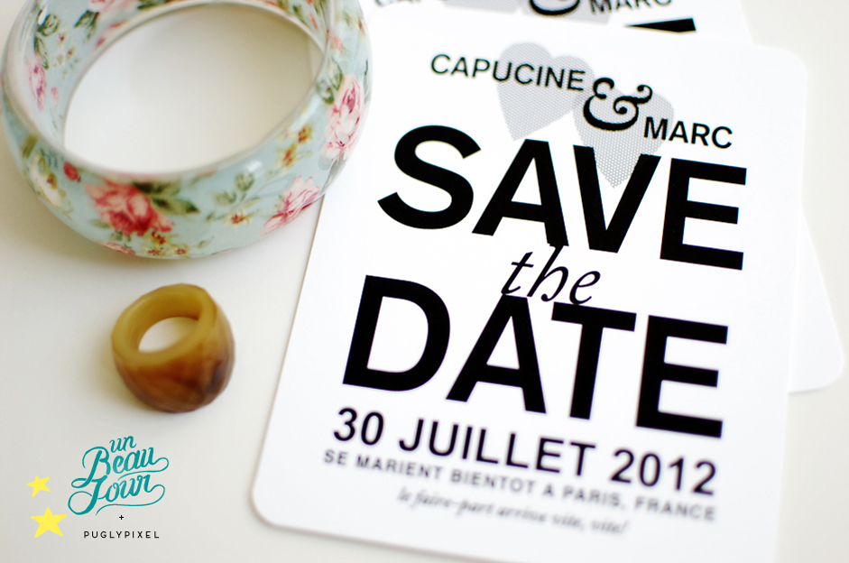 Save the date by Pugly Pixel