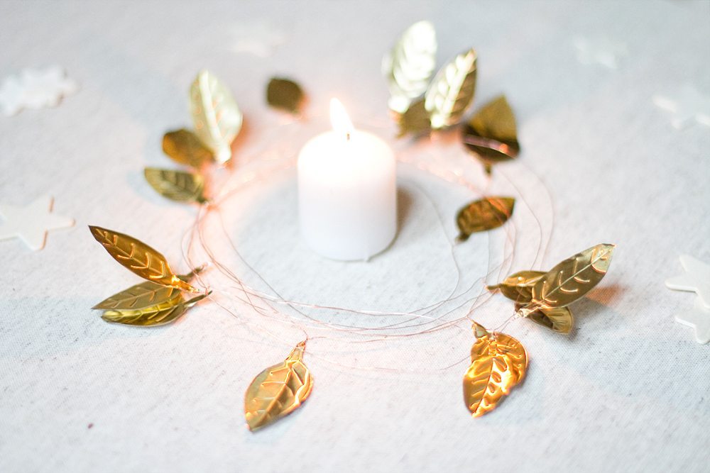 DIY – Précieuse guirlande de feuilles