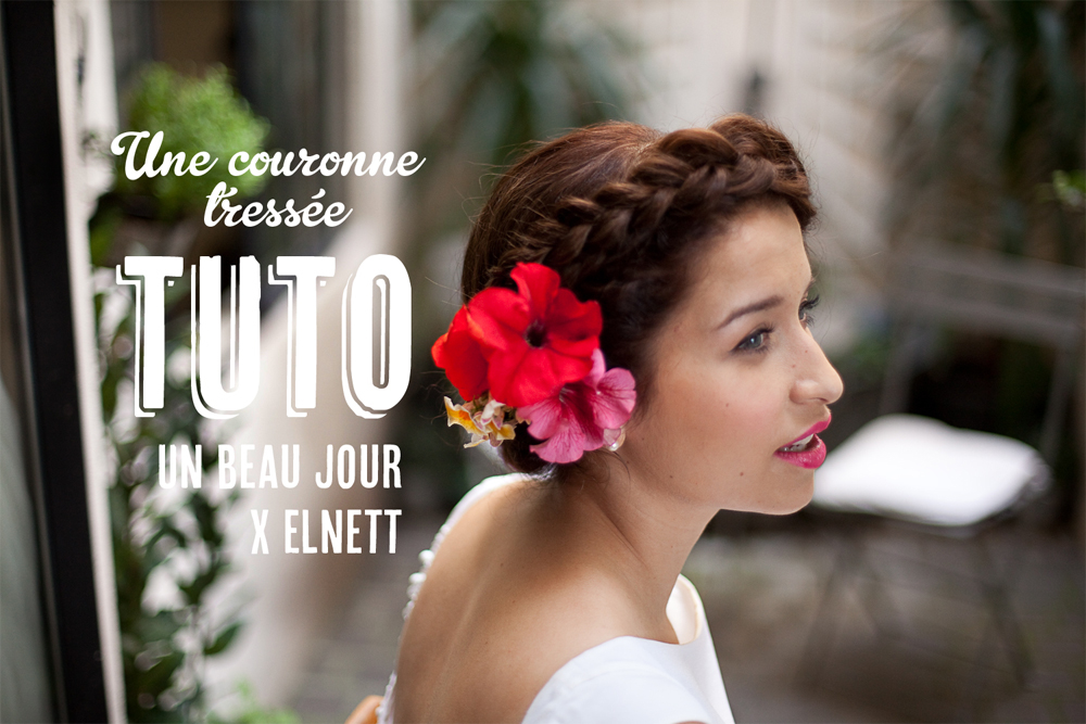 Tuto coiffure : une couronne tressée