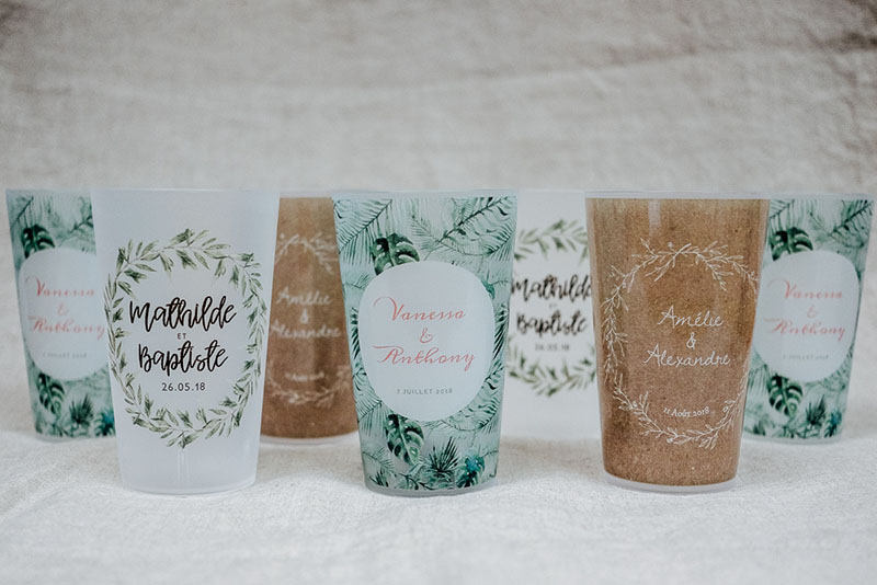 Ecocup pour mariage  Web, enseignes, imprimerie