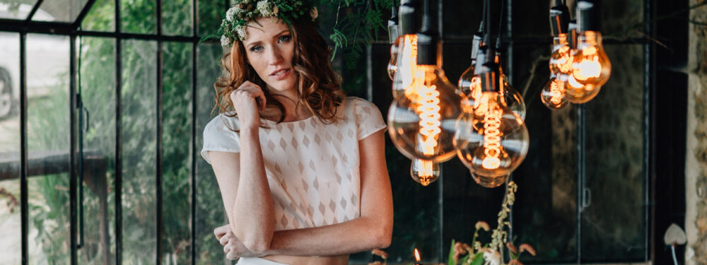 Une décoration de mariage champêtre et cuivrée