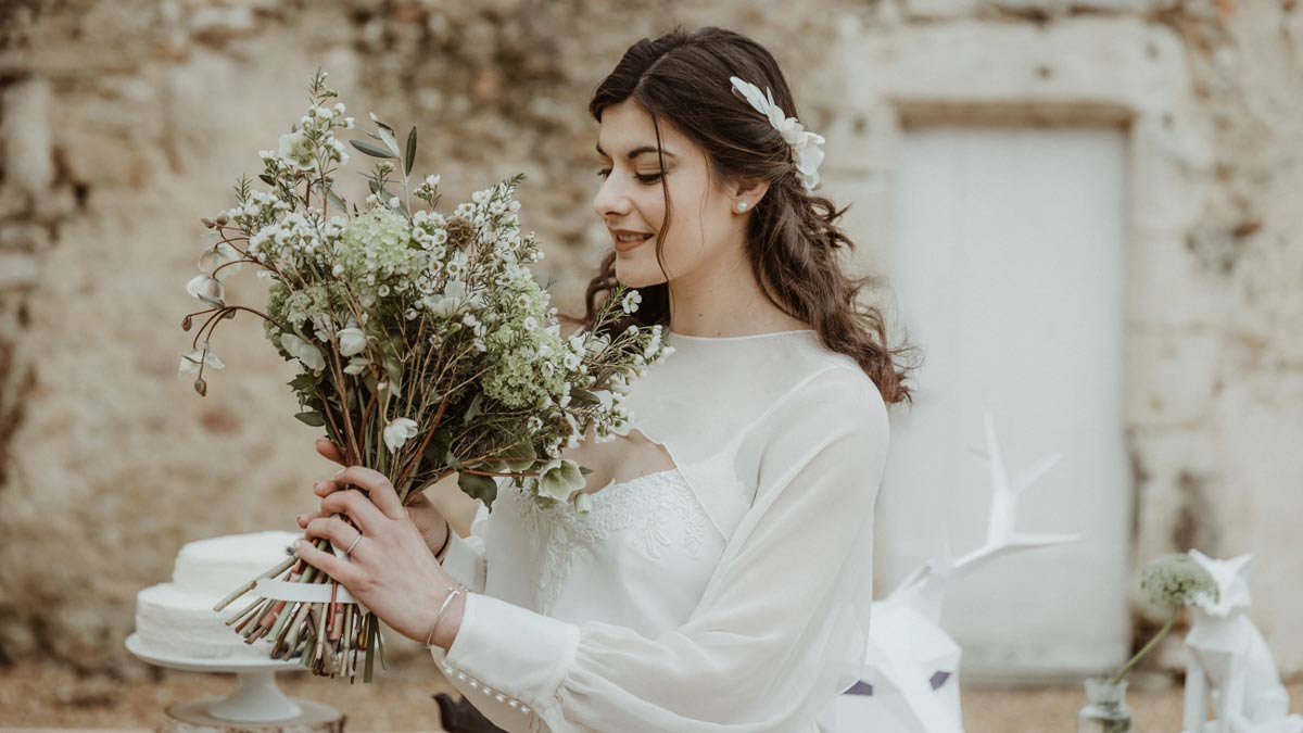 Un mariage comme un conte de fée en hiver en Pays de la Loire