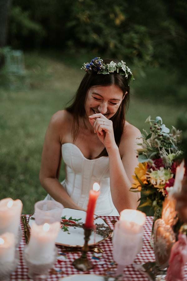 mariage bohême poetique pleine nature