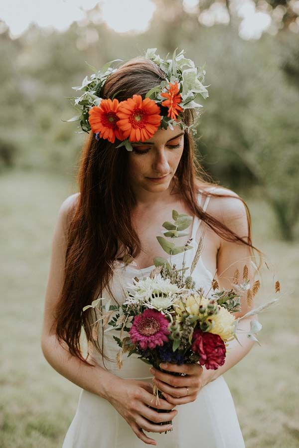 mariage bohême poetique pleine nature