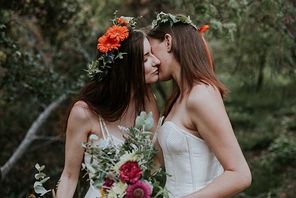 mariage bohême poetique pleine nature