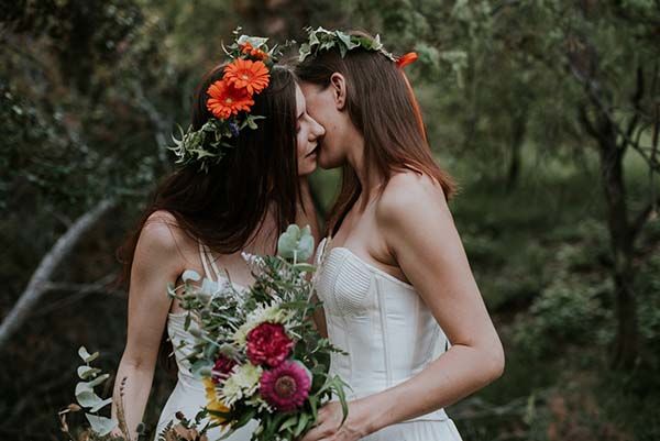 mariage bohême poetique pleine nature