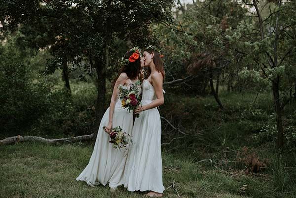 mariage bohême poetique pleine nature