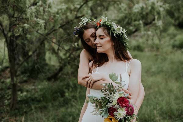 mariage bohême poetique pleine nature