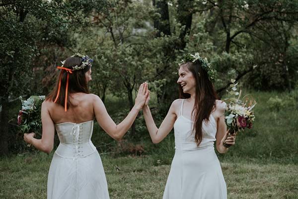 mariage bohême poetique pleine nature