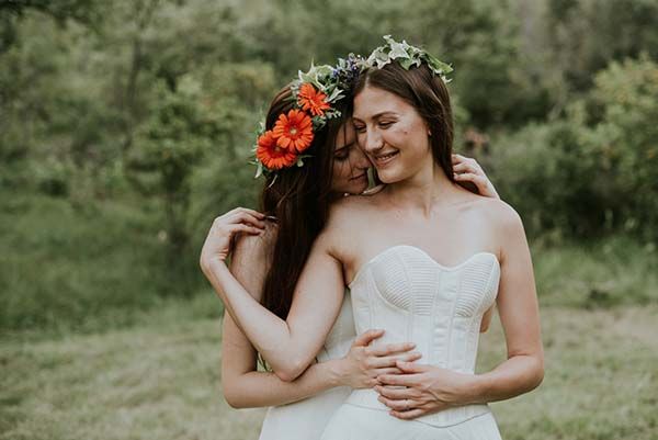 mariage bohême poetique pleine nature