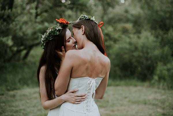 mariage bohême poetique pleine nature