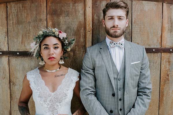 mariage intime végétal Normandie