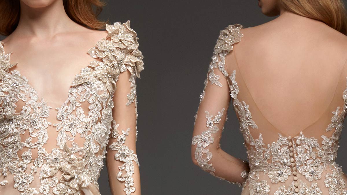 Comment porter une robe à moitié transparente pour son mariage