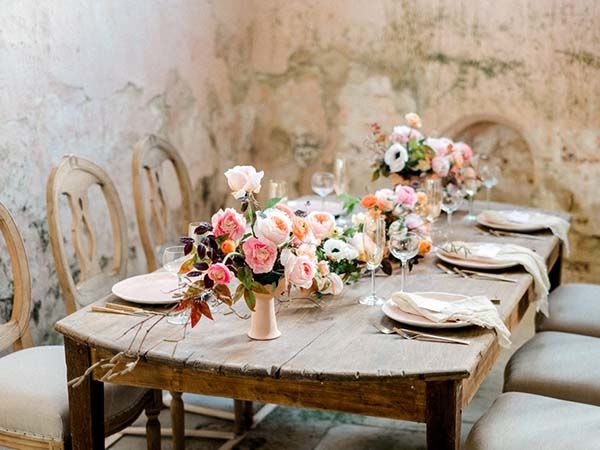 Inspirations mariage fleuri romantique