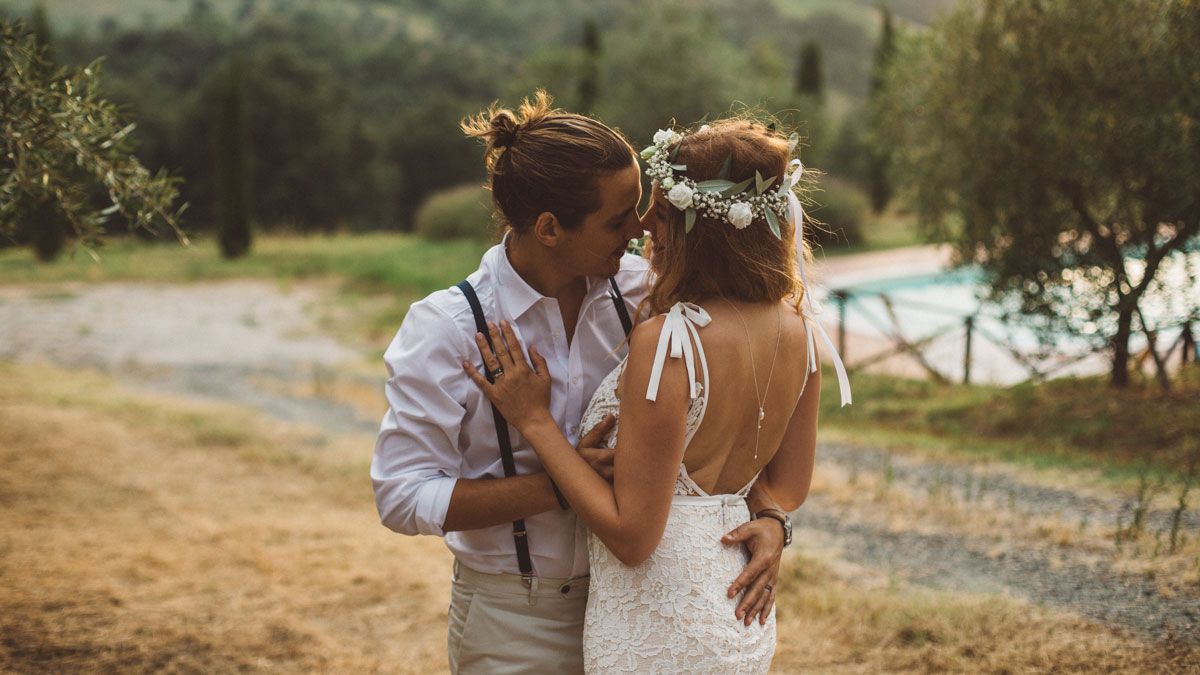 (Français) Mélissa & Thomas, un mariage décontracté en Toscane