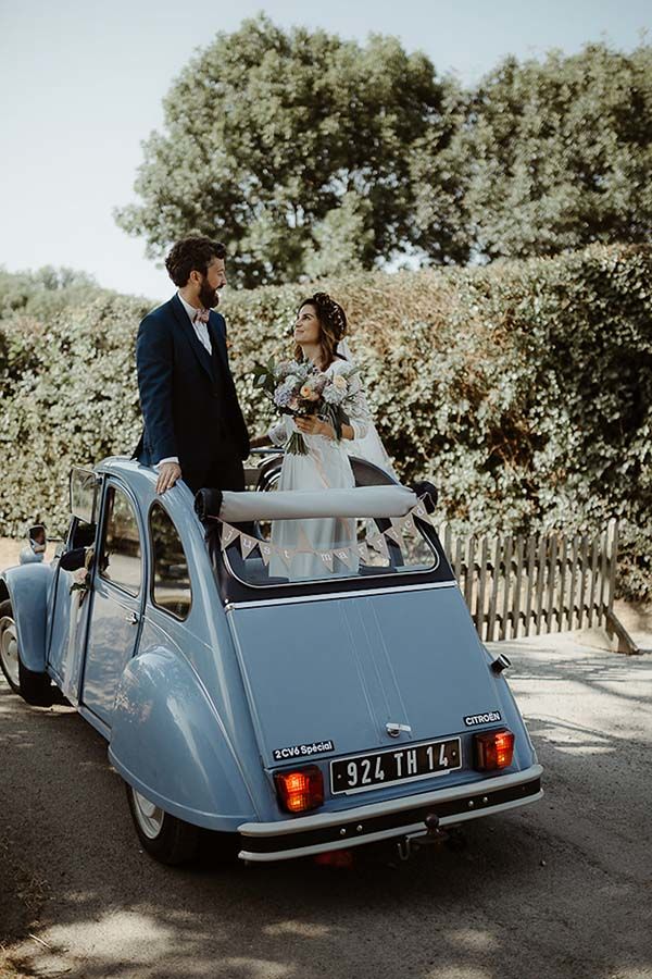 mariage bohême intimiste Normandie