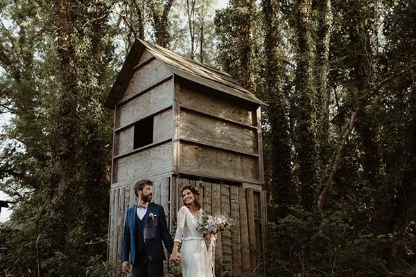 mariage bohême intimiste Normandie