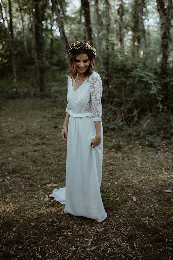 mariage bohême intimiste Normandie