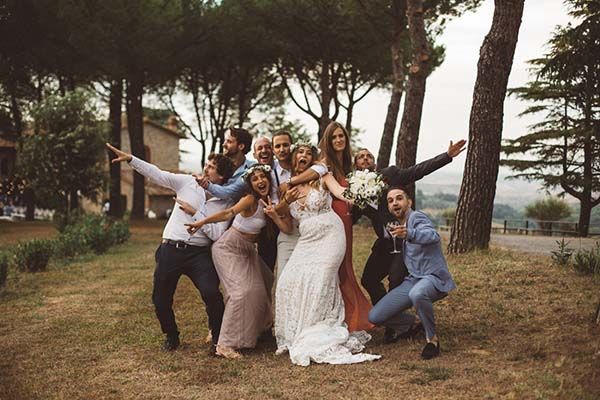 mariage décontracté en Toscane