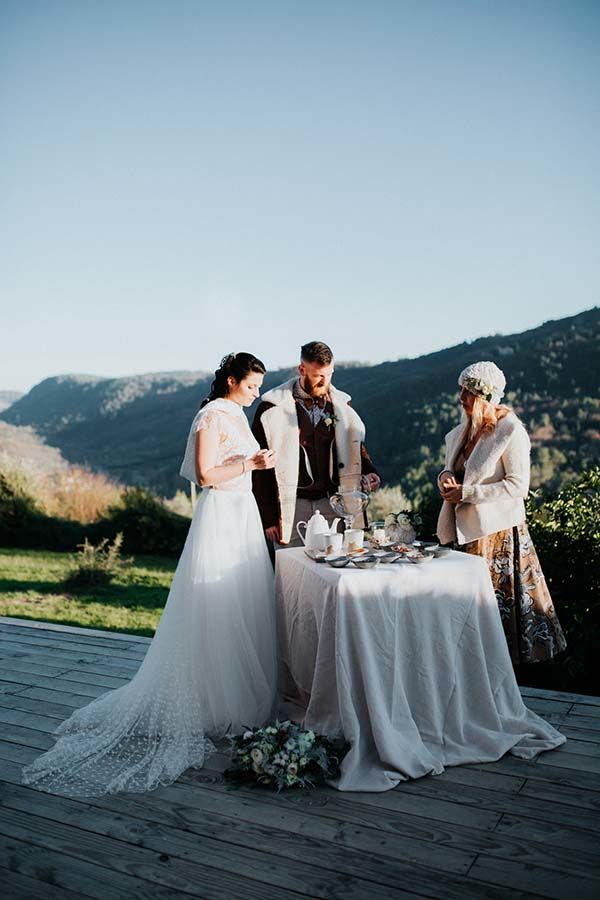 mariage romantique champêtre automne