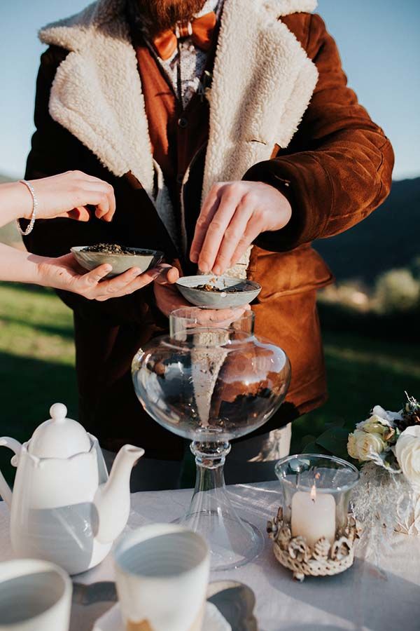 mariage romantique champêtre automne