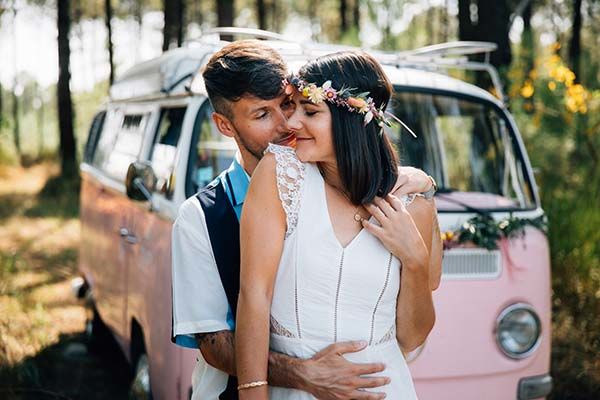 mariage cool coloré Aquitaine