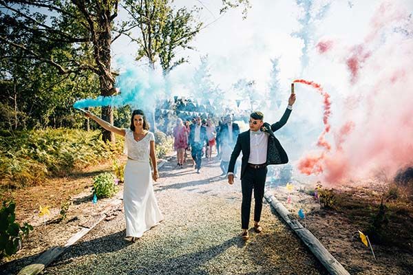 mariage cool coloré Aquitaine