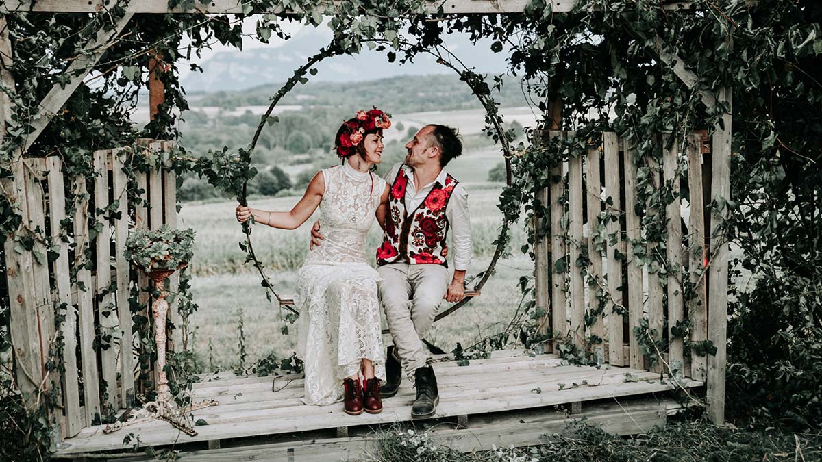 (Français) Bryony & Olivier, mariage vintage, coloré et international