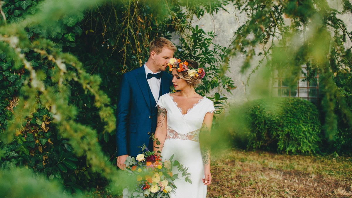 Aurélie & Bastien, mariage bohème et fleuri en Aquitaine