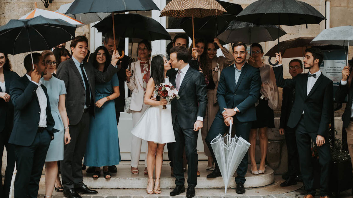 Pauline et Pierre, un mariage chic, moderne et intimiste à Paris