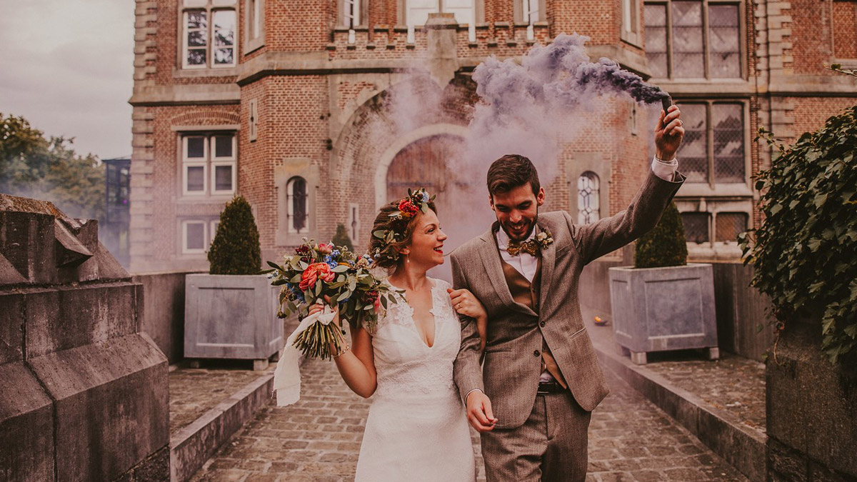 Julie et Daniel un mariage champetre et colore en Belgique Blog mariage Mariage original pacs deco
