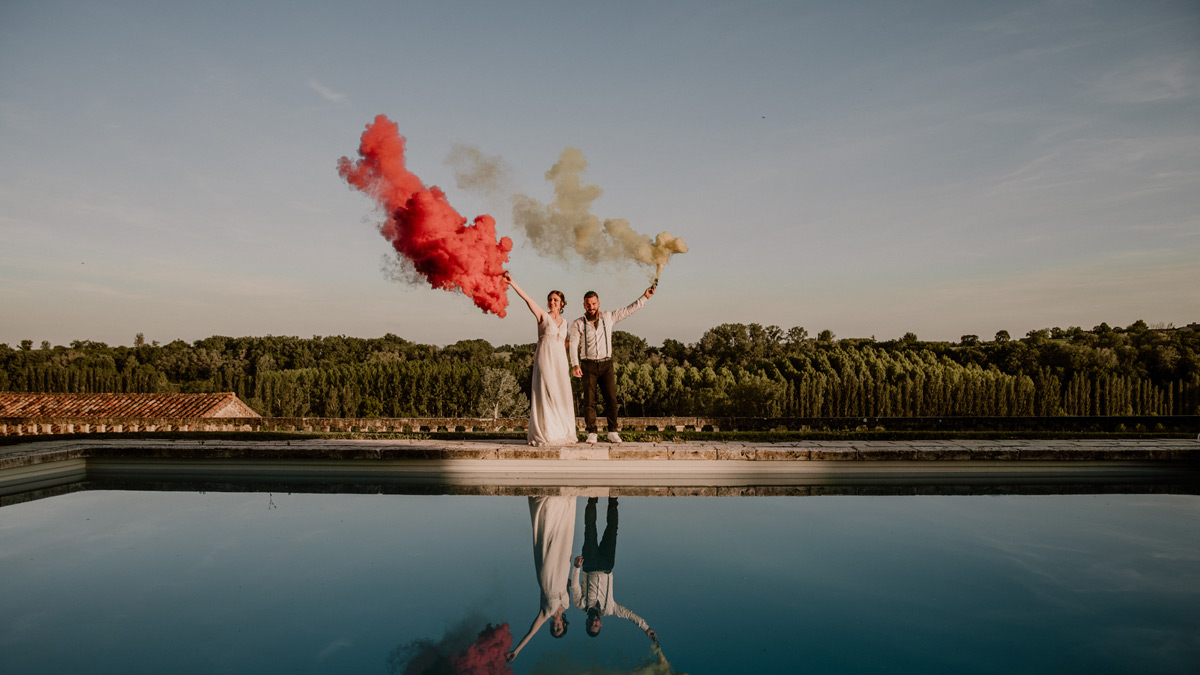 Inspirations pour un mariage eco-friendly et rock en Gascogne