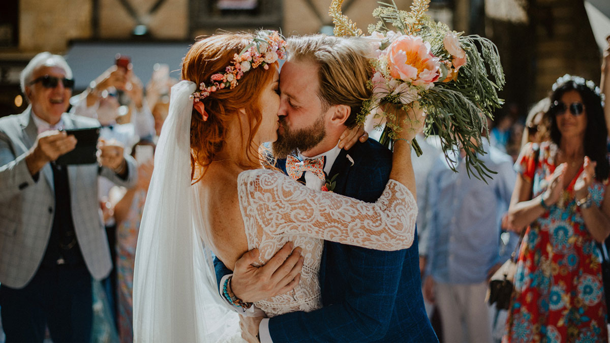 (Français) Emilie & Valmon, un mariage bohème et vintage en Aquitaine