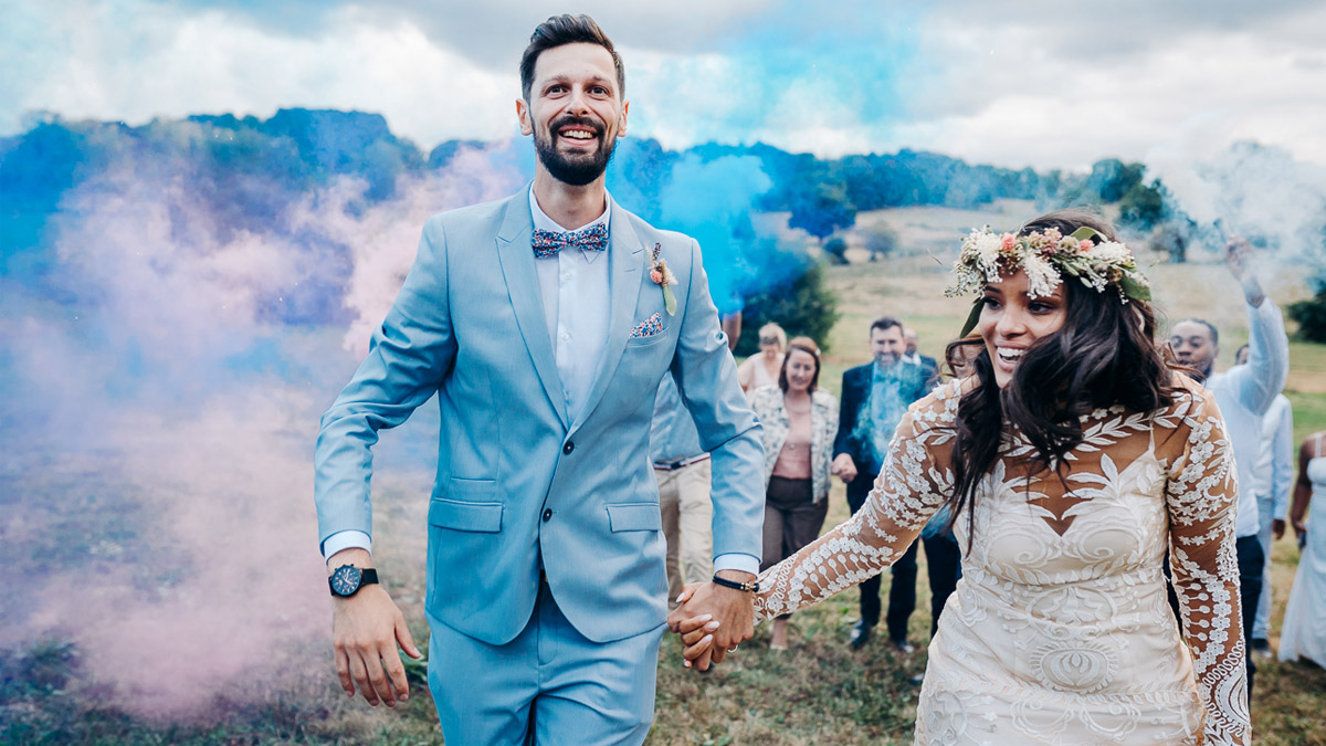 (Français) Prescillia et Florian, un mariage fleuri et romantique en Nouvelle-Aquitaine