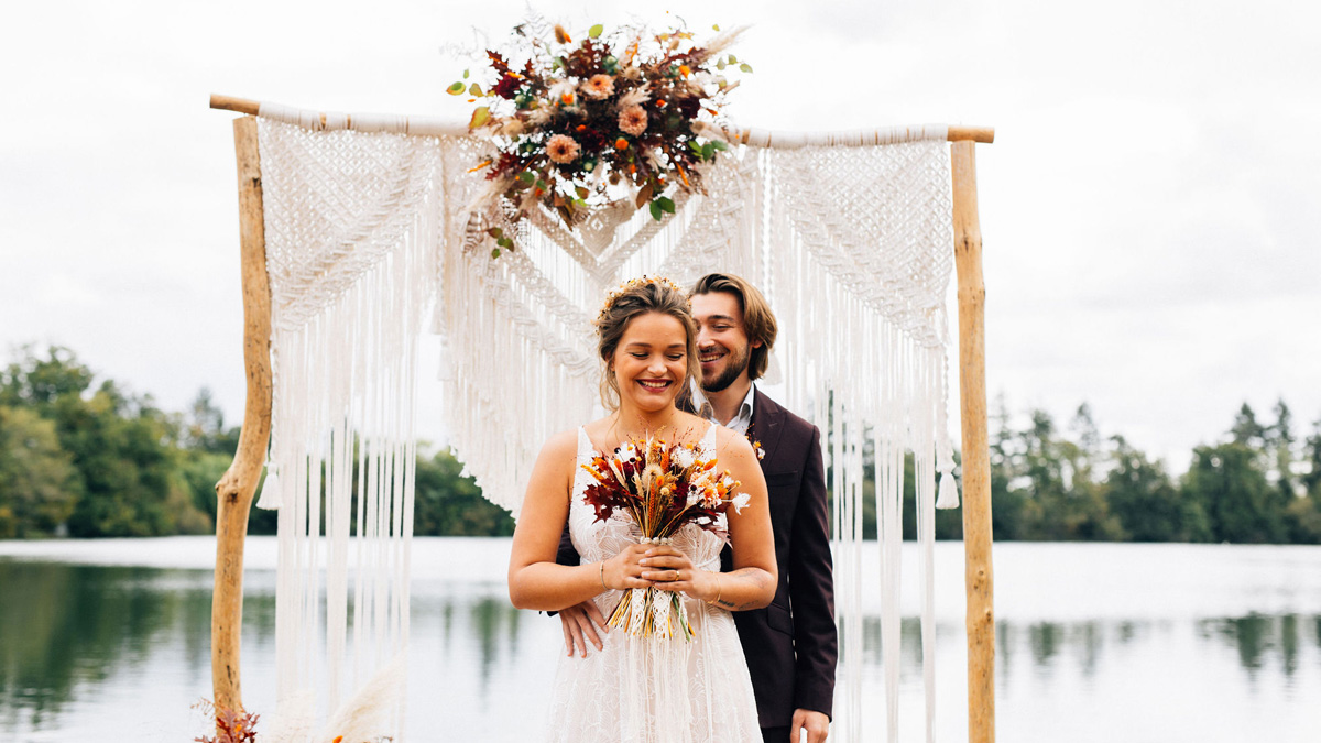 Inspirations pour un mariage gypsy folk et automnal en Gironde