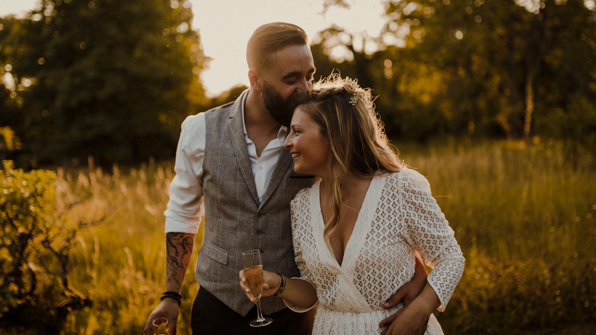 Alice et Gauthier, un mariage intimiste et romantique en Normandie