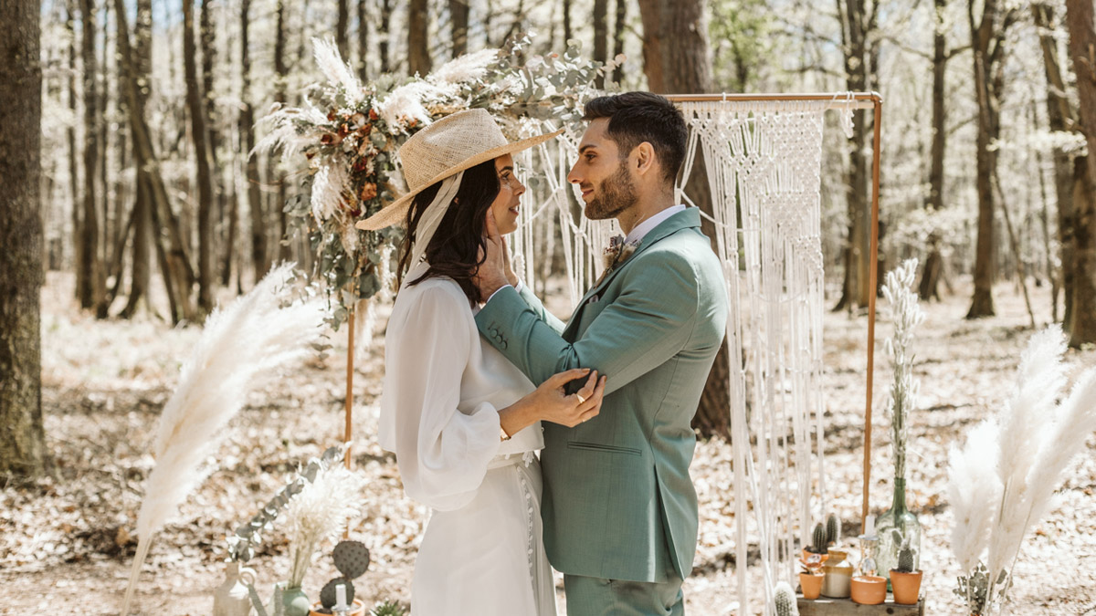 (Français) Inspirations pour un mariage bohème chic en vallée de Chevreuse