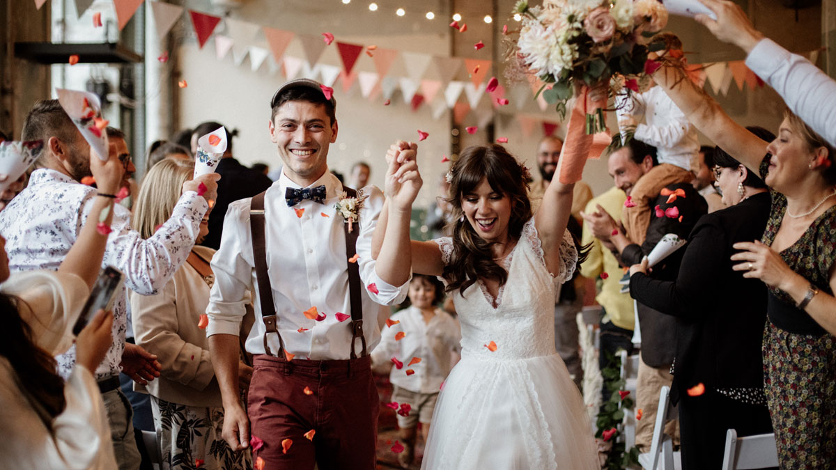 Margaux et Florent, un mariage bohème et industriel