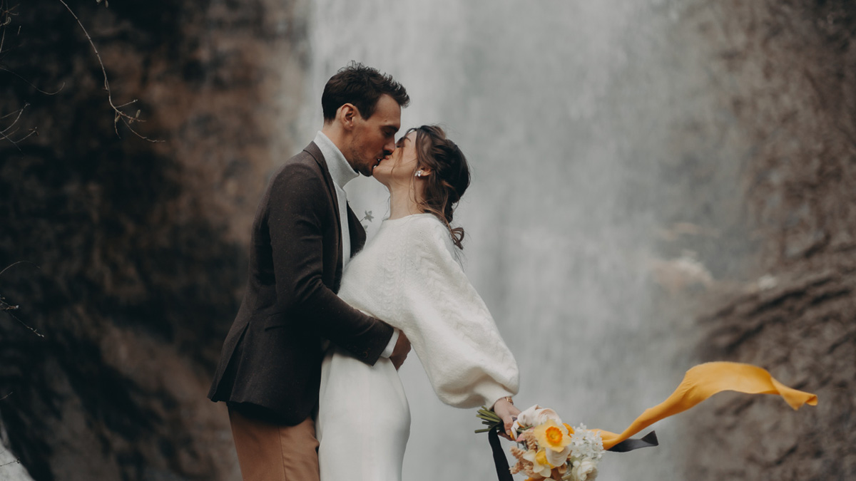 Inspiration pour un mariage sauvage et intimiste à Megève