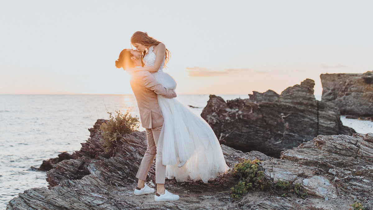 (Français) Inspirations pour un élopement romantique en bord de mer