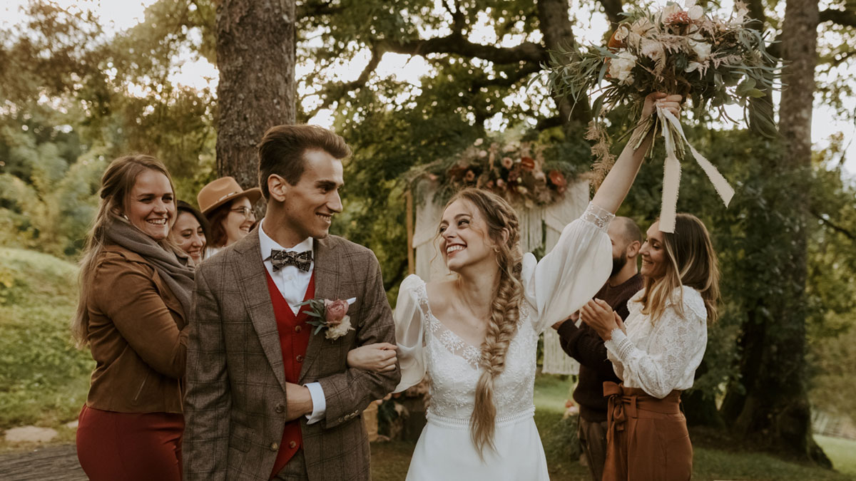 Idées pour un mariage bohème et romantique en automne