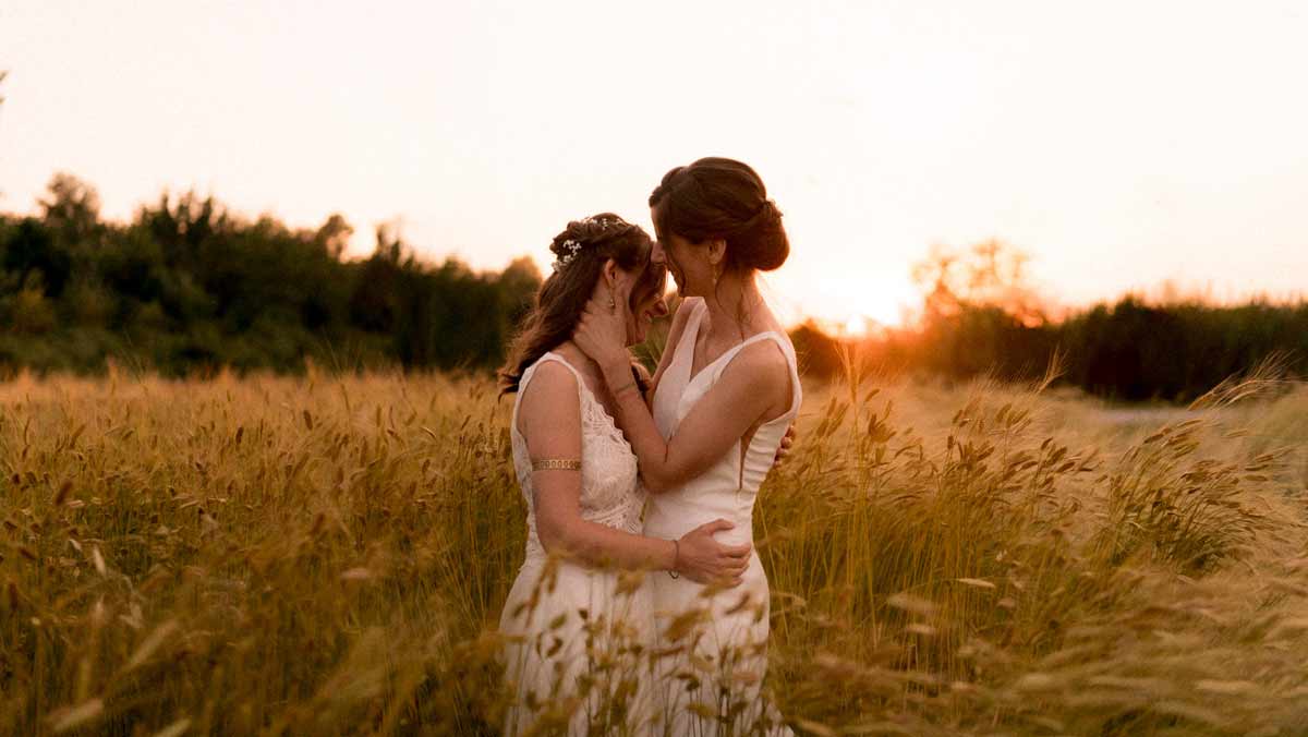 Alexia et Gabrielle, un mariage romantique dans les Bouches-du-Rhône