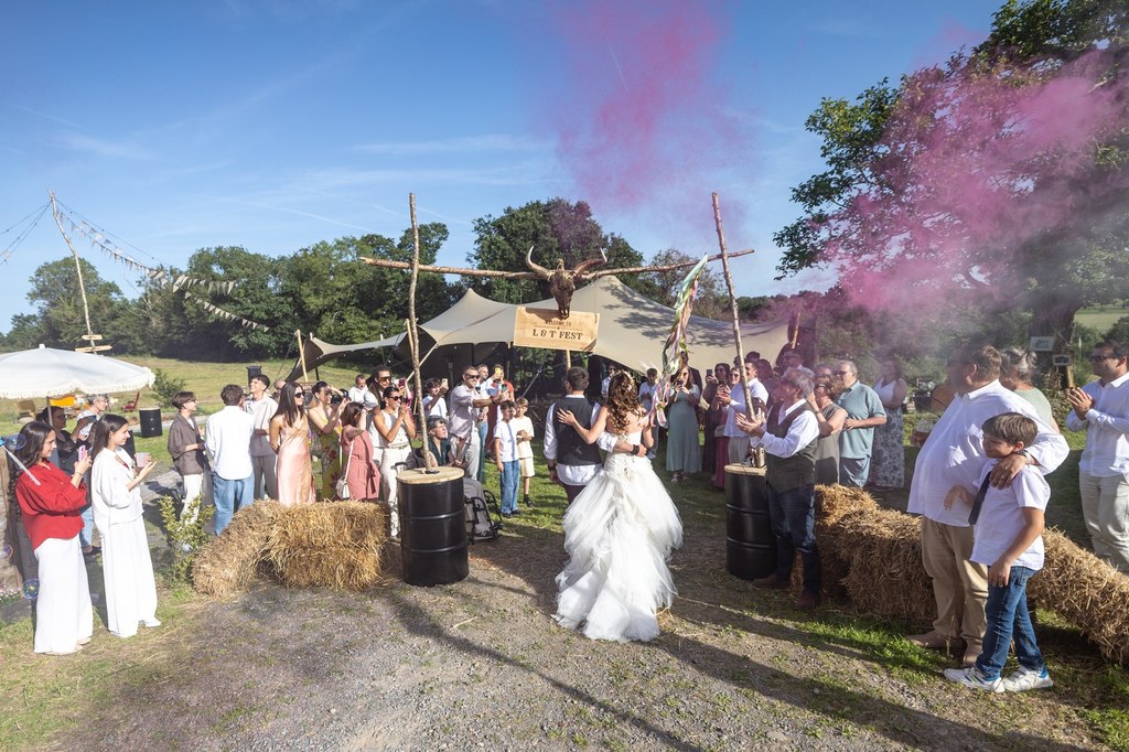 Lauriane & Tristan, un mariage transformé en festival Rock & Folk